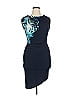 Lululemon Athletica Graphic Blue Cocktail Dress Size 10 - photo 1