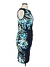 Lululemon Athletica Graphic Blue Cocktail Dress Size 10 - photo 4