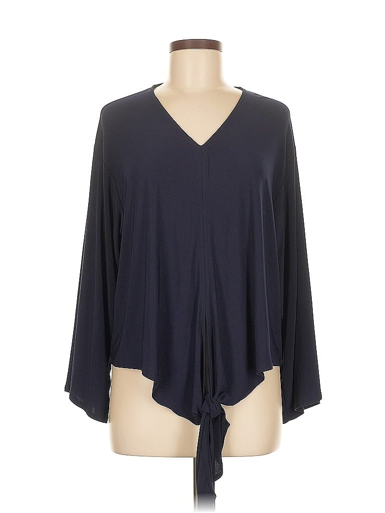 Pre-owned Last Tango 3/4 Sleeve Blouse In Blue