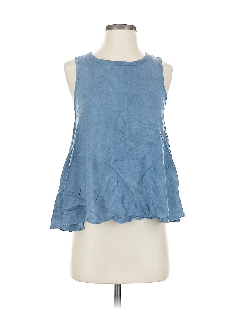 Pre-owned Blue Rain Sleeveless Blouse In Blue