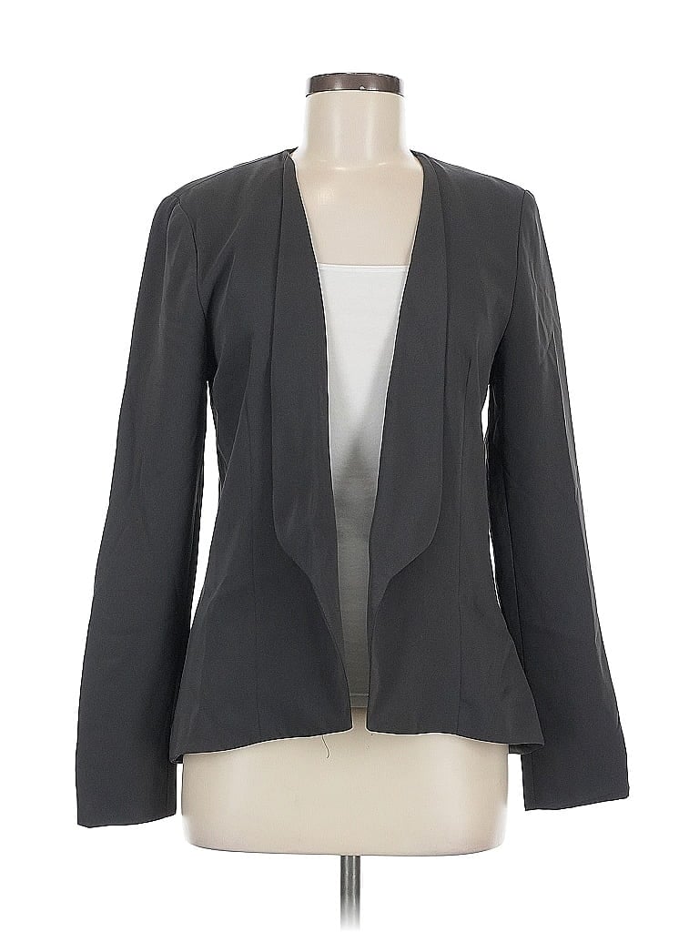 Pre-owned Forever 21 Contemporary Blazer Jacket In Gray