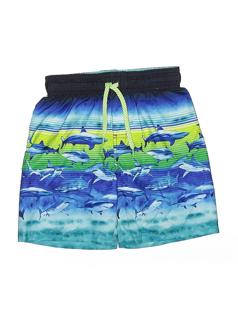 Pre-owned Zeroxposur Kids' Board Shorts In Blue