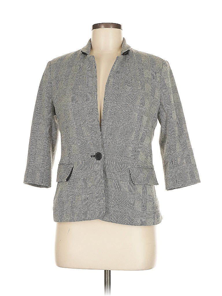 Pre-owned Express Blazer Jacket In Gray