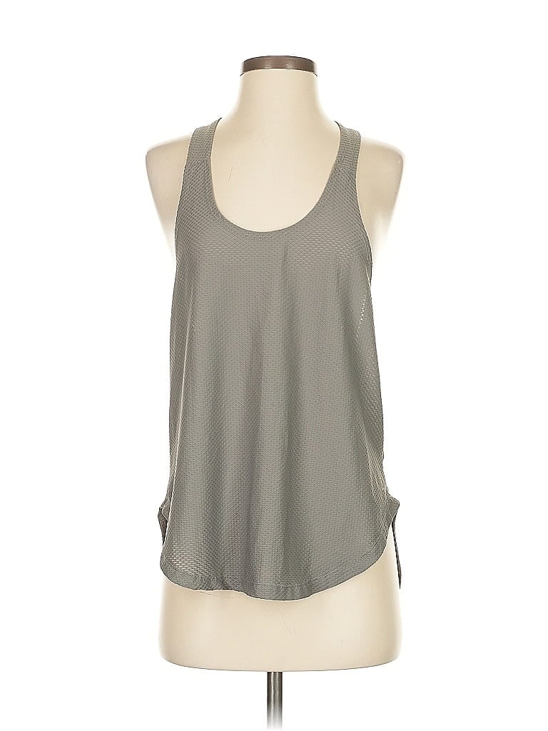 Pre-owned Assorted Brands Tank Top Gray Halter Neckline Tops