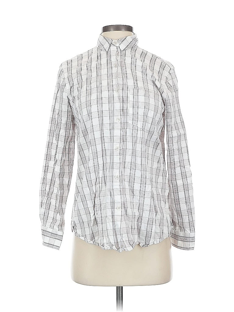 Pre-owned Universal Thread Long Sleeve Blouse In Silver