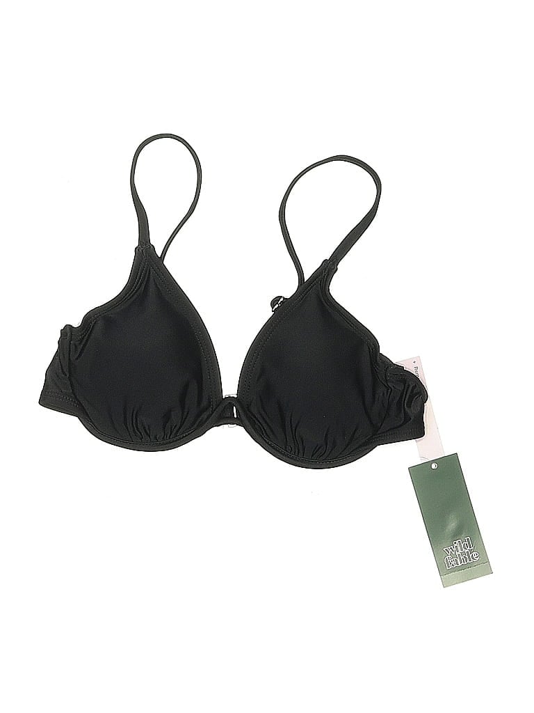 Wild Fable Swimsuit Top Black Swimwear