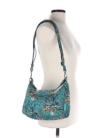 Vera Bradley Sunlit Garden Sage Frannie Crescent Crossbody (view 2)