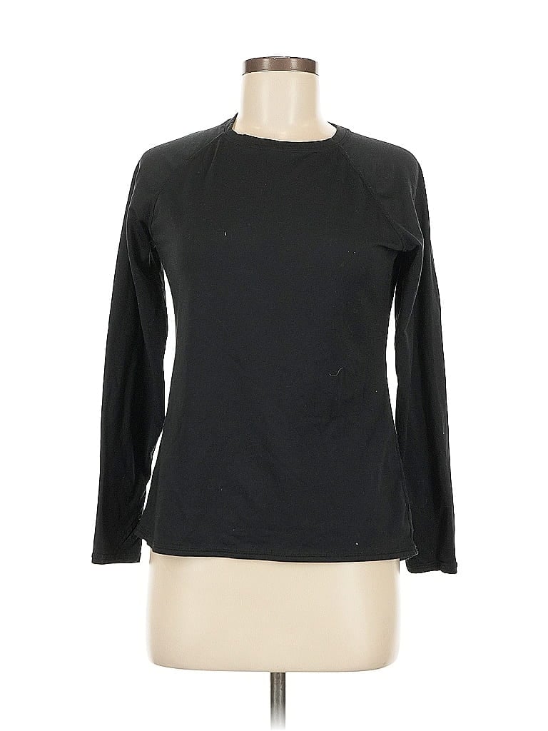 Cuddl Duds Black Long Sleeve T-Shirt Size M - photo 1