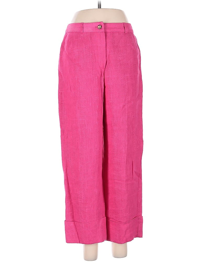 Pre-owned Harve Benard By Benard Holtzman Linen Pants In Pink
