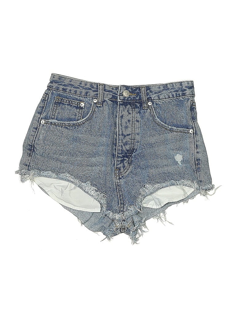 Pre-owned Fashion Nova Denim Shorts In Blue