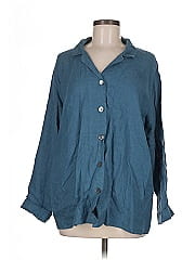 Flax 3/4 Sleeve Button Down Shirt