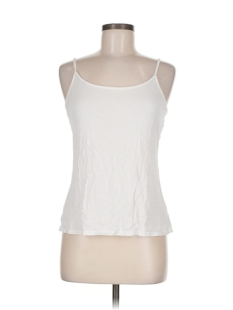 Pre-owned The Limited Tank Top Ivory Halter Neckline Tops In White