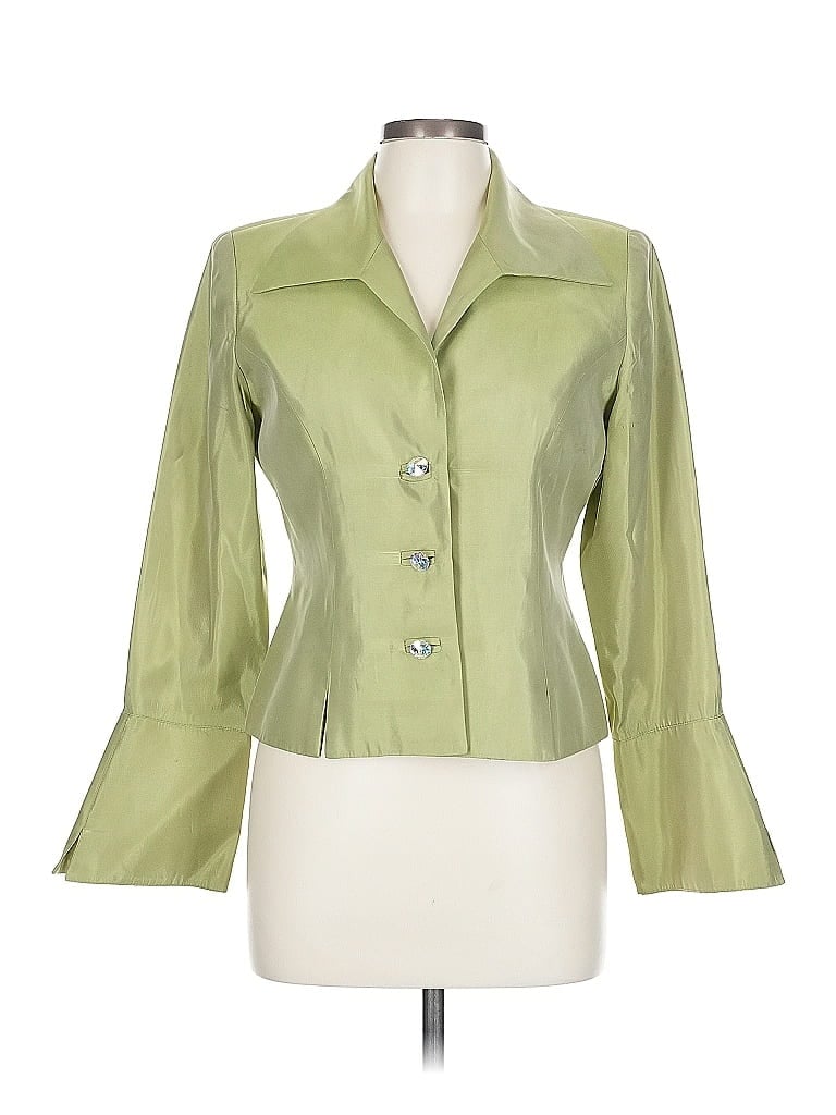 Pre-owned Js Collections Blazer Jacket In Green