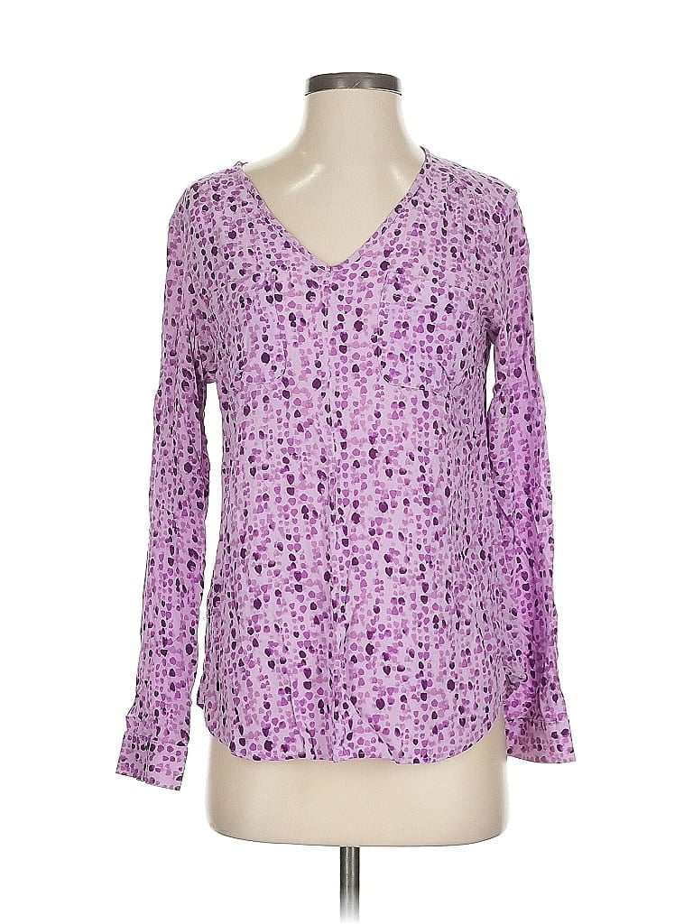 EDDIE BAUER Pre-owned Long Sleeve Blouse In Purple