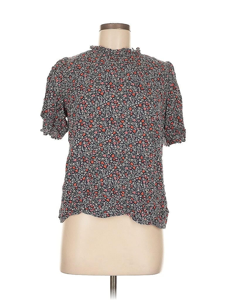 Pre-owned Amazon Essentials Short Sleeve Blouse In Red