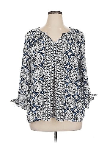 Counterparts 3/4 Sleeve Blouse (view 1)