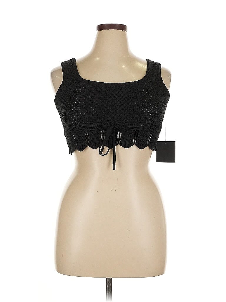 Pre-owned Lulus Tube Top Black Strapless Neckline Tops