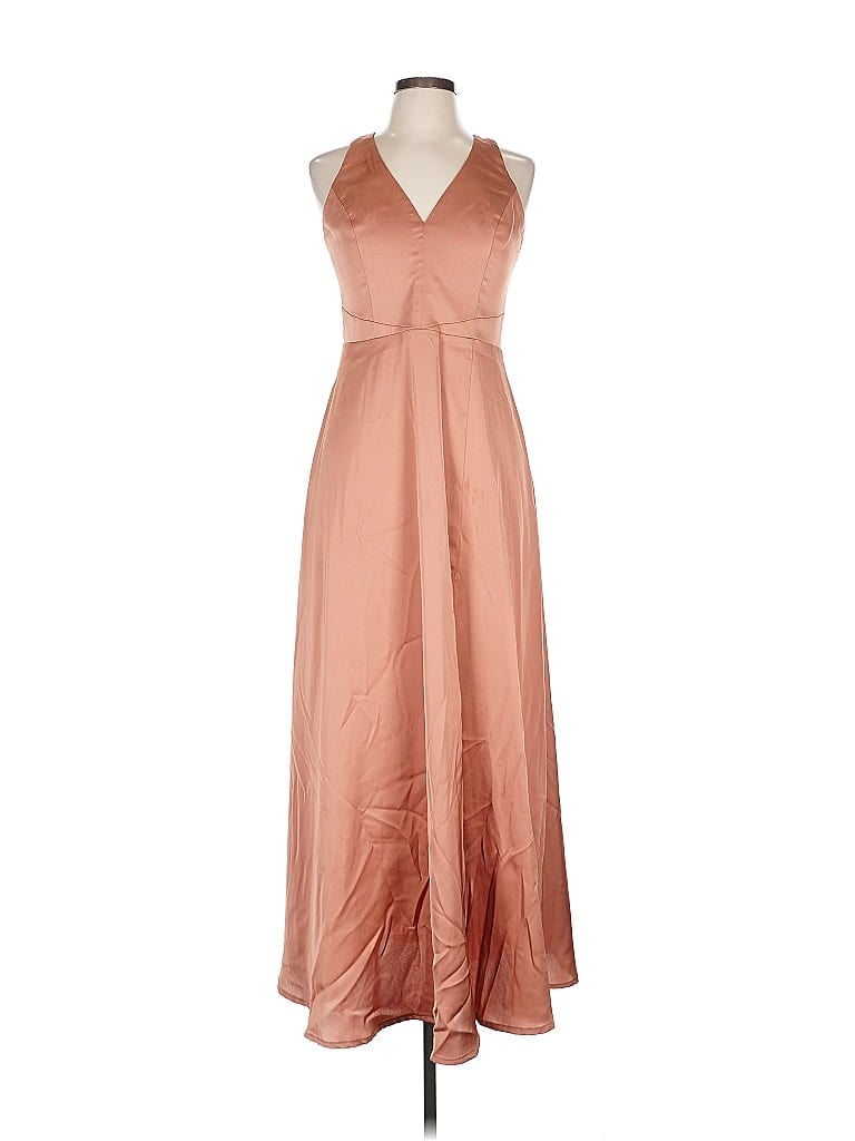 Pre-owned Azazie Cocktail Dress In Brown