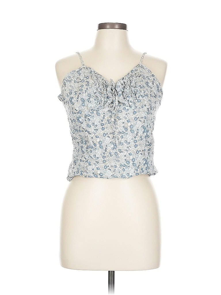 Pre-owned Assorted Brands Sleeveless Blouse In Blue