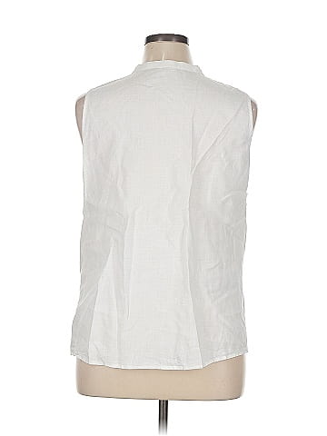 Eileen Fisher Sleeveless Button-Down Shirt (view 2)
