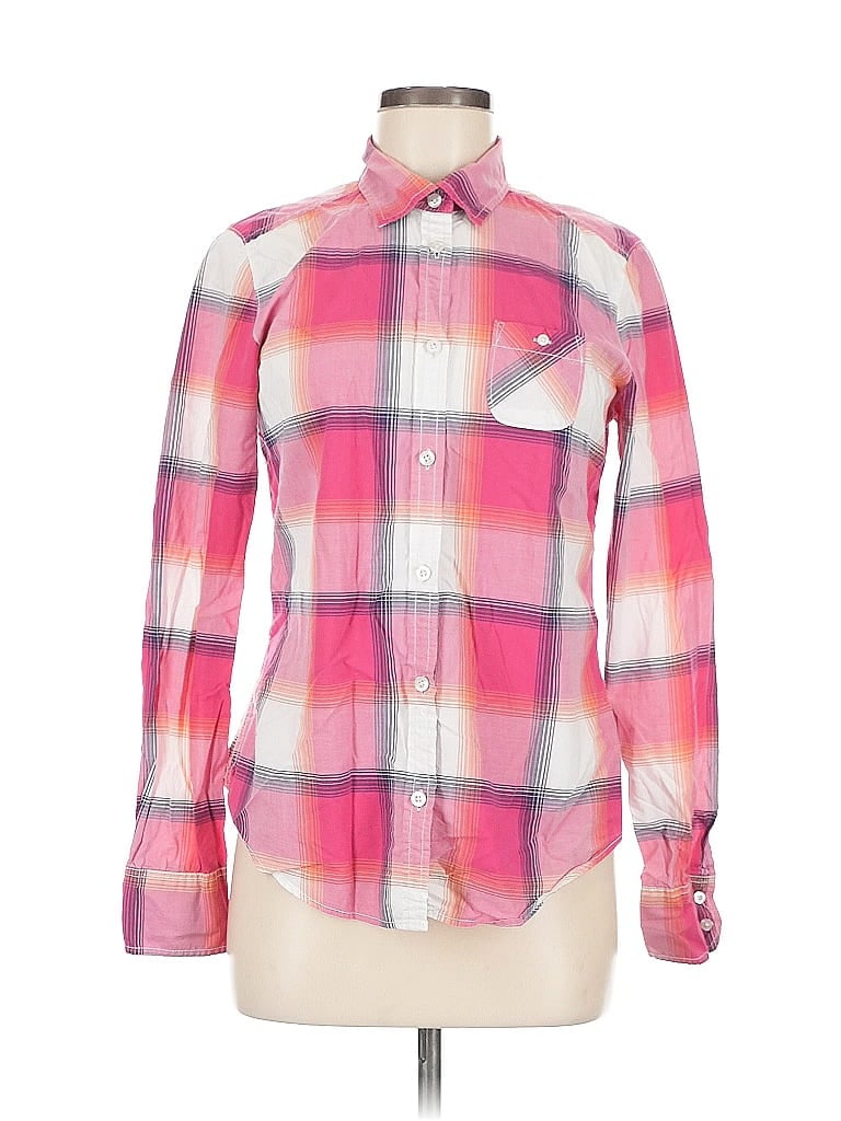 AMERICAN EAGLE OUTFITTERS Pre-owned Long Sleeve Button Down Shirt In Pink