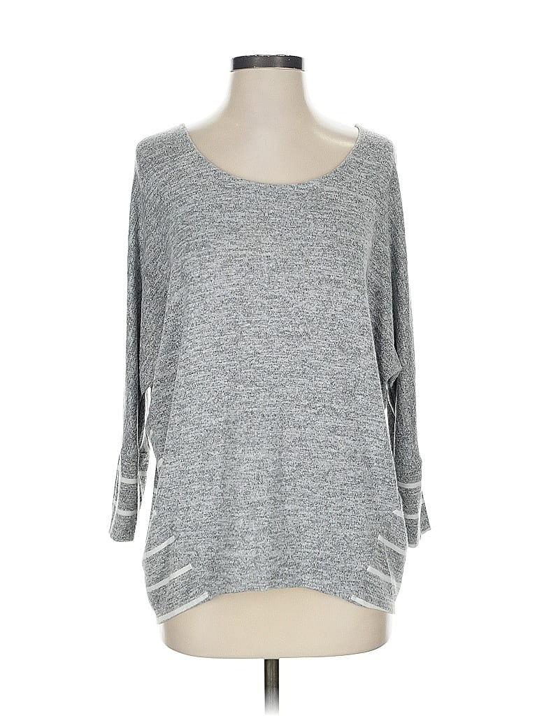 Pre-owned Market & Spruce Pullover Sweater In Gray