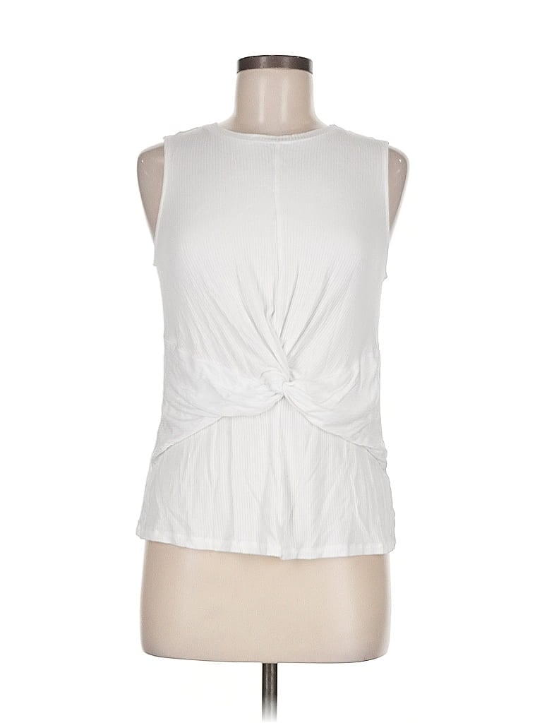 Pre-owned Simply Vera Vera Wang Sleeveless T-shirt In White