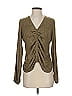 Guess Brown Long Sleeve Blouse Size S - photo 1
