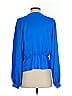 DKNY 100% Polyester Blue Long Sleeve Blouse Size S - photo 2