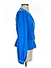 DKNY 100% Polyester Blue Long Sleeve Blouse Size S - photo 4