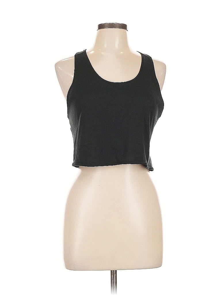 Pre-owned Nike Tank Top Black Halter Neckline Tops