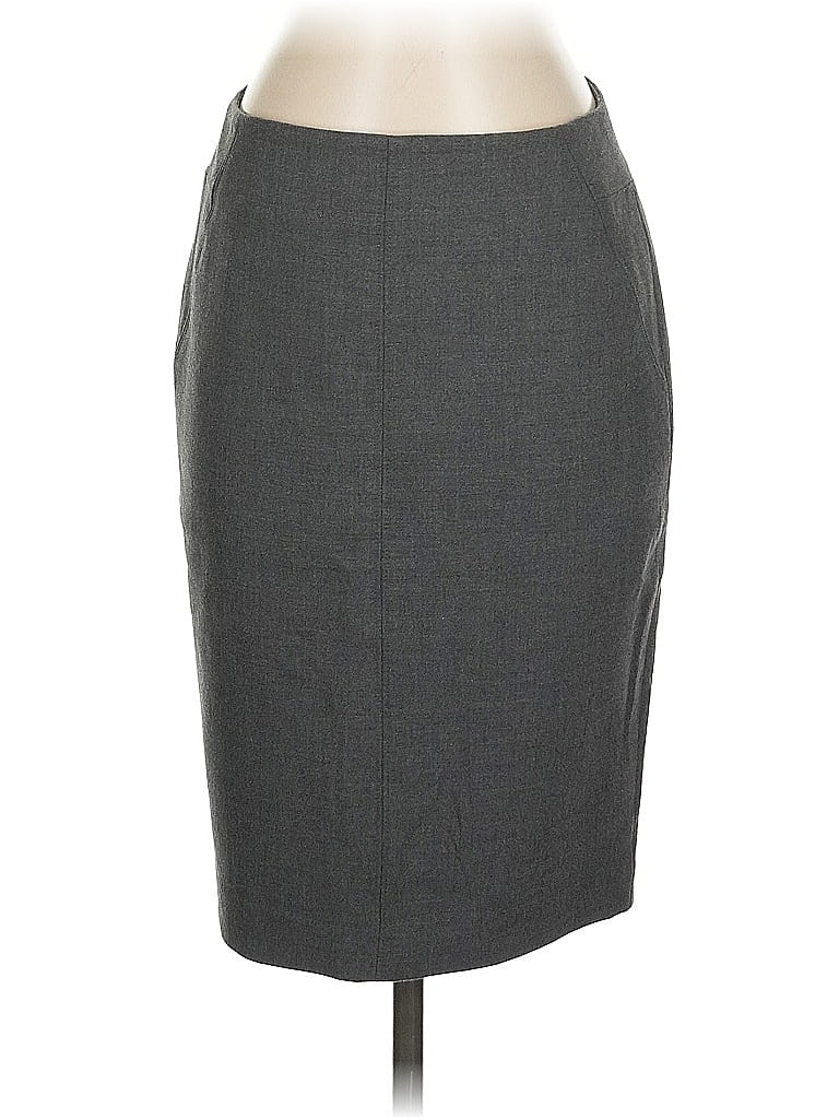 Pre-owned Ann Taylor Loft Formal Skirt In Gray