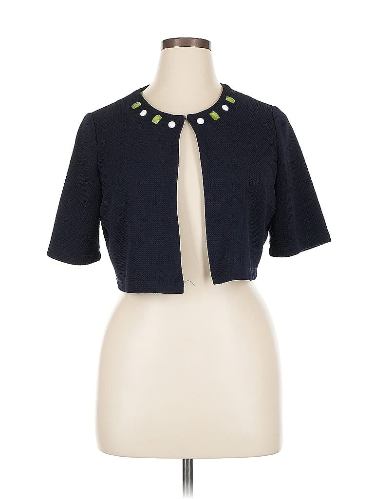 Pre-owned Perceptions Blazer Jacket In Blue