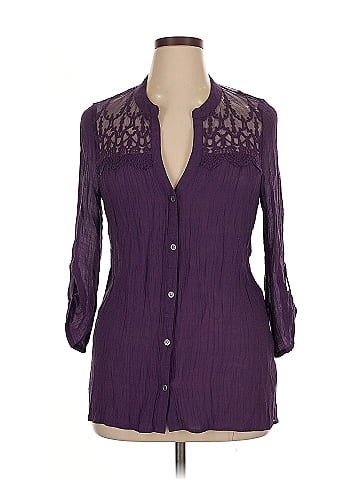 Maurices 3/4 Sleeve Blouse (view 1)