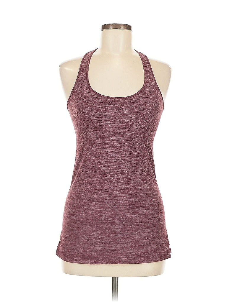 Pre-owned Lululemon Athletica Active Tank Top In Burgundy