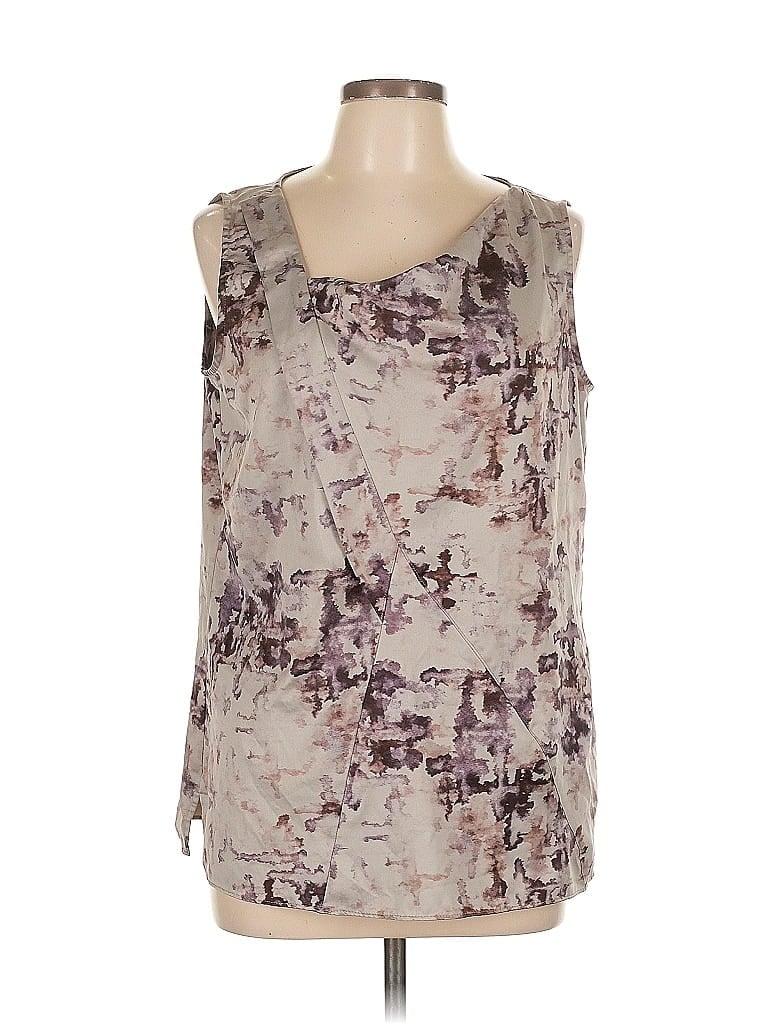 Pre-owned Simply Vera Vera Wang Sleeveless Blouse In Gray