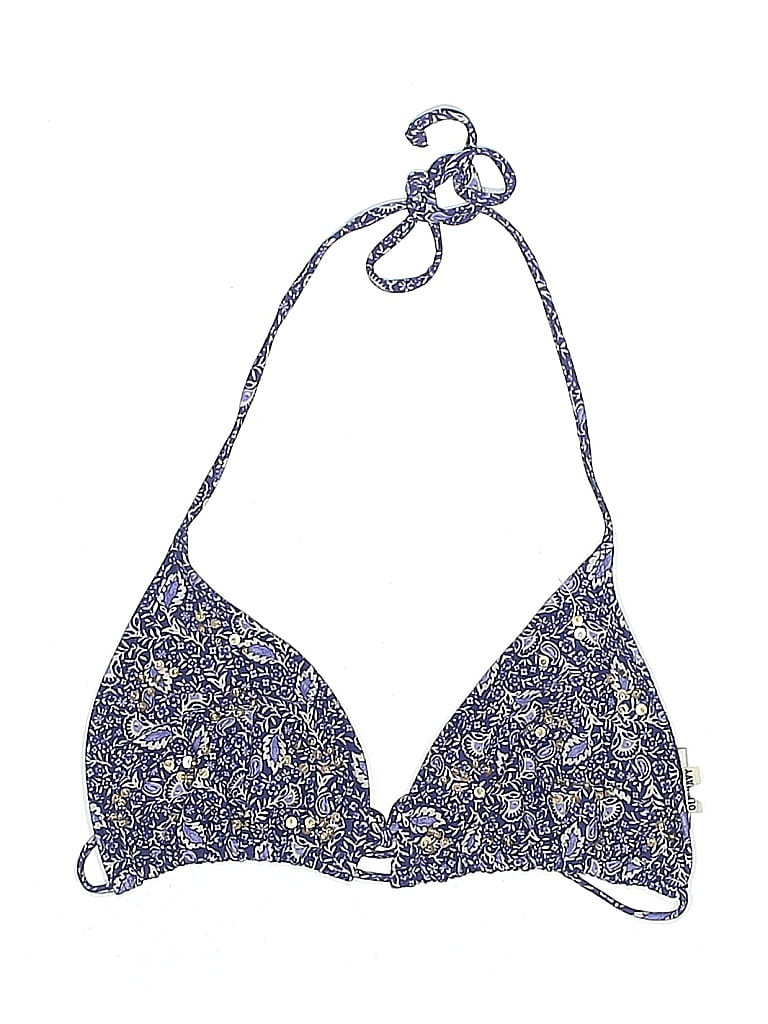 Pre-owned Old Navy Swimsuit Top Blue Paisley Pattern Swimwear