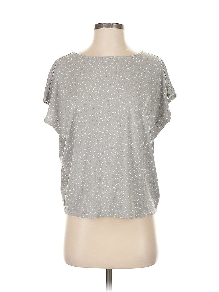 Pre-owned Ann Taylor Factory Short Sleeve T-shirt In Gray