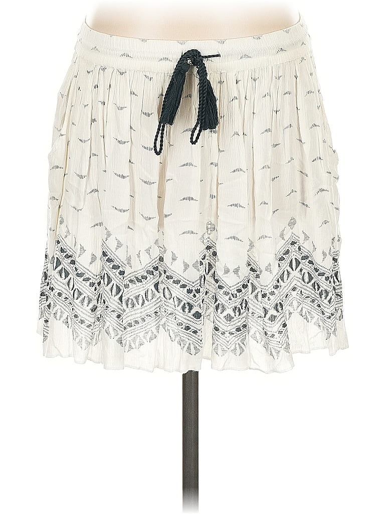 Pre-owned Mango Casual Skirt In White