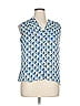 Laundry by Shelli Segal Blue Sleeveless Blouse Size 0X (estimated) - photo 1