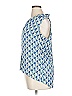 Laundry by Shelli Segal Blue Sleeveless Blouse Size 0X (estimated) - photo 5