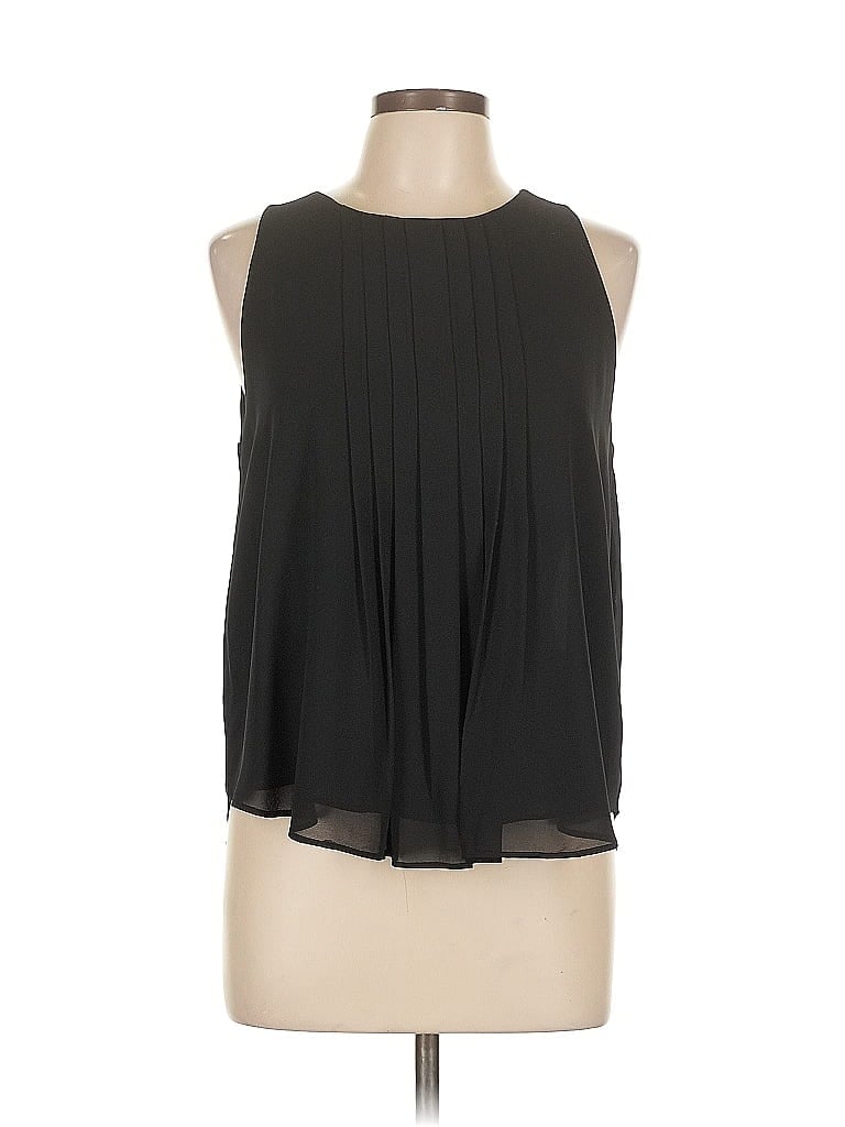 Pre-owned Ann Taylor Sleeveless Blouse In Black