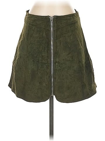 Zara Leather Skirt (view 1)