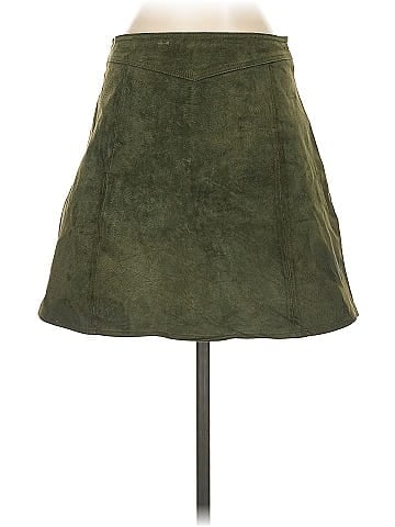 Zara Leather Skirt (view 2)