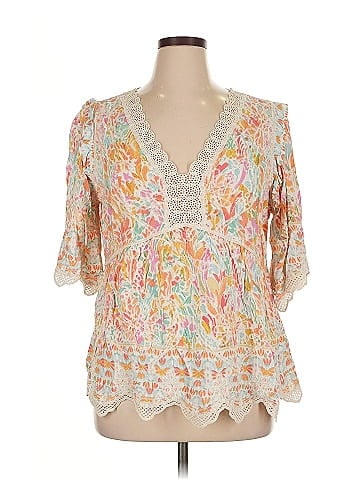 Democracy 3/4 Sleeve Blouse (view 1)