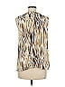Due Per Due Ivory Brown Sleeveless Blouse Size M - photo 2
