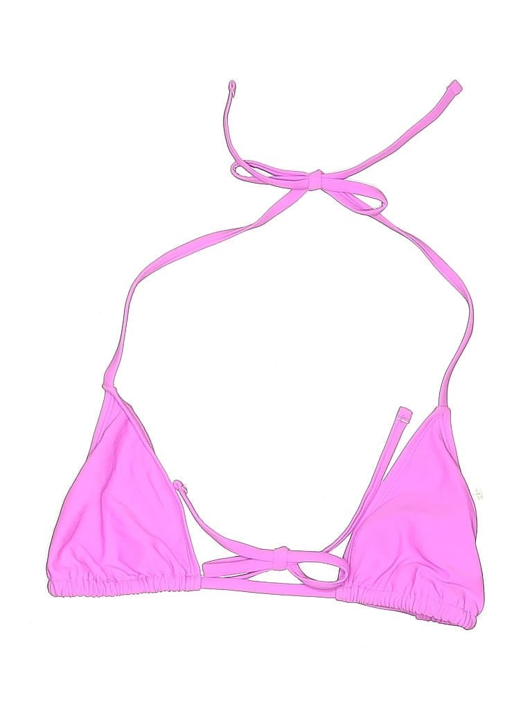 Pre-owned Wild Fable Swimsuit Top Pink Solid Pattern Swimwear