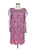 Tibi 100% Silk Print Purple Cocktail Dress Size 10 - photo 1