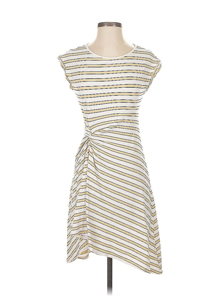 Pre-owned Max Studio Casual Dress In White