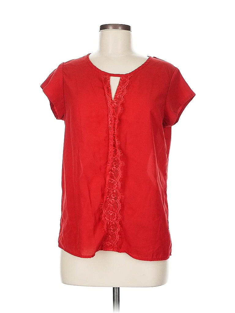 Click to view more detailed imagery on our partner's website Pre-owned Japna Short Sleeve Blouse In Red